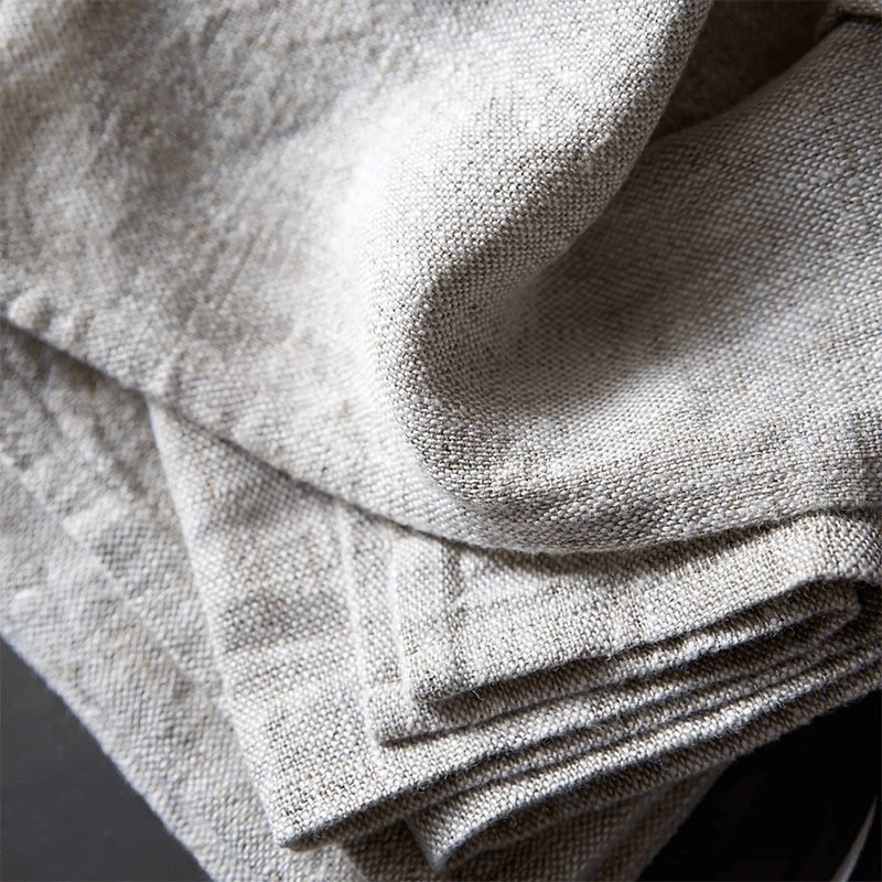 Rustic Linen Set of 4 Napkins, 45 x 45cm, Natural