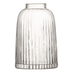 Image showing the Pleat Vase, H20cm, Clear product.