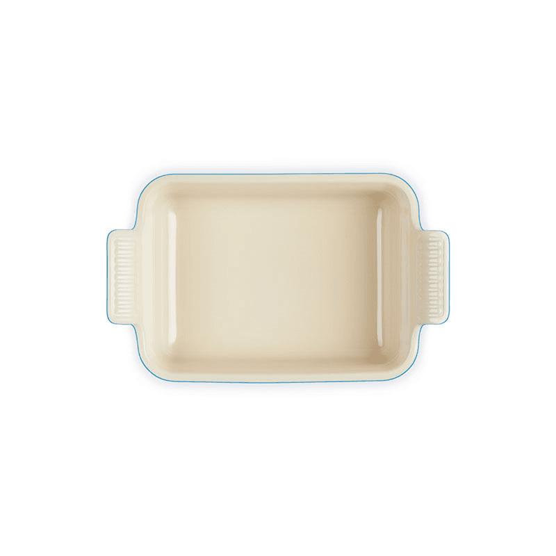 Stoneware Heritage Rectangular Dish, 19cm, Azure