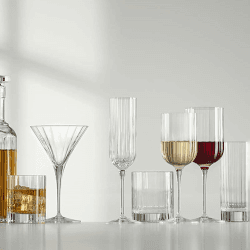 Image showing the Bach set of 4 flute  glasses, 210ml product.