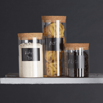 Image showing the Natural Elements Storage canister, 10 x 14cm, Glass product.