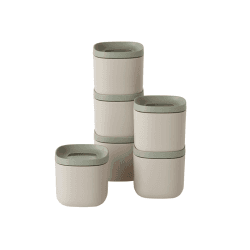 Image showing the Leo Balance 6 Piece Small Food & Spices Container Set, Mint product.