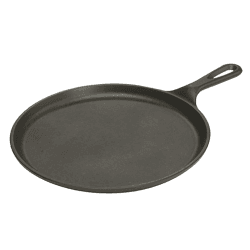 Image showing the Lodge Round pancake skillet, 27cm, Black product.