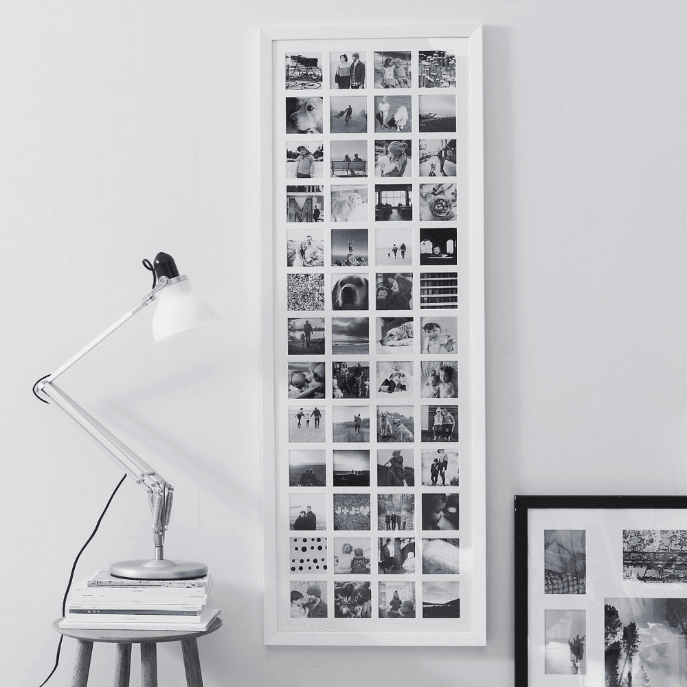 Year in Memories Photograph frame - 52 aperture, H133.5 x W48cm, White