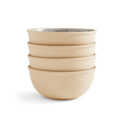 Image showing the Minerals Set of 4 Bowls, D15cm, Aqua product.