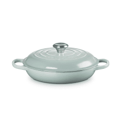 Image showing the Cast Iron Shallow Casserole, 26cm, Sea Salt product.
