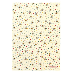 Image showing the Bees Tea Towel, 75cm x 60cm, Yellow product.