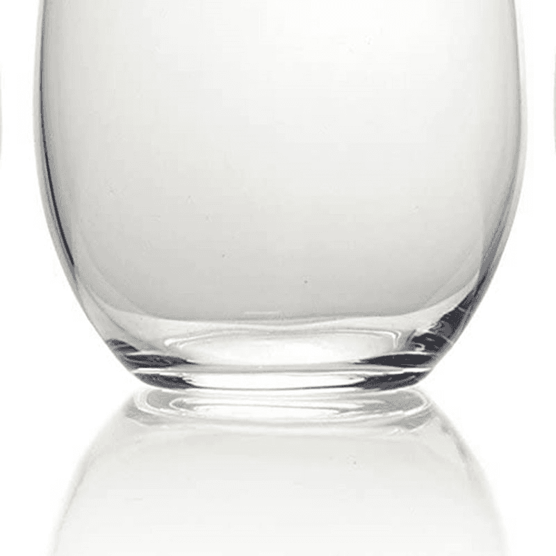 Julie Set of 4 Stemless Wine Glasses, 584ml, Clear