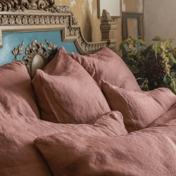 Image showing the Cotton Linen Mix Pillowcases, Standard, Warm Clay product.