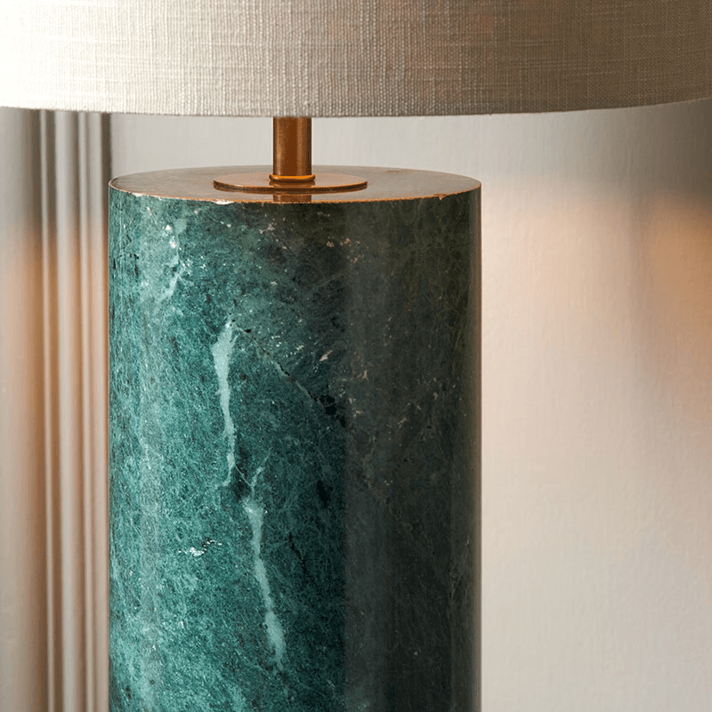 Kiorini Table Lamp Base, H35cm, Green Marble
