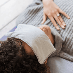 Image showing the Organic Cotton Eye Pillow, Grey Ice product.