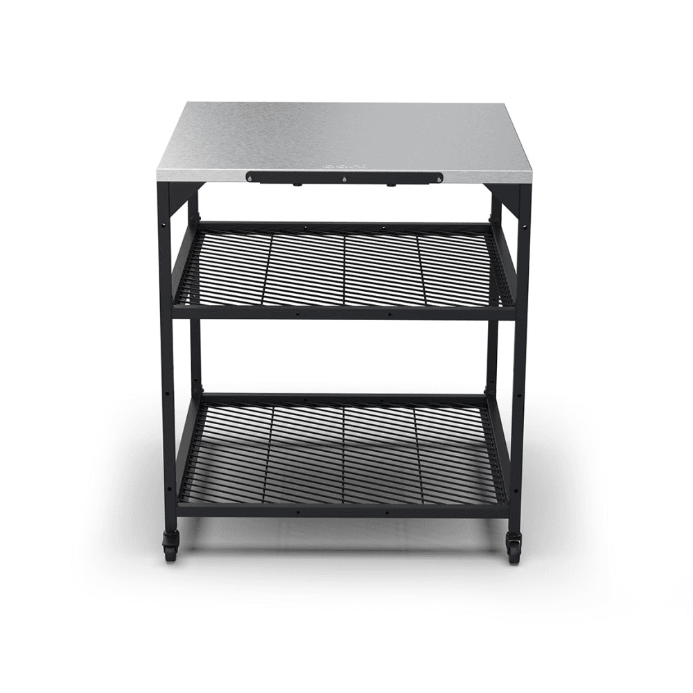 Modular Large Table, Silver/Black