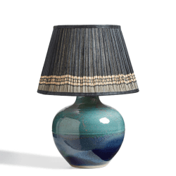 Image showing the Asteria Table Lamp, H49cm x Diameter 35cm, Marine Blue product.