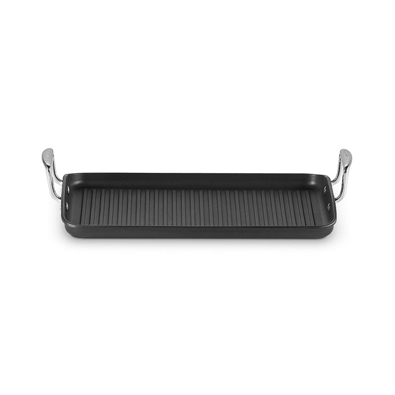 Toughened Non-Stick Ribbed rectangular grill pan, 35cm
