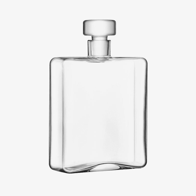 Cask Whisky Oblong Decanter, 1l, Clear
