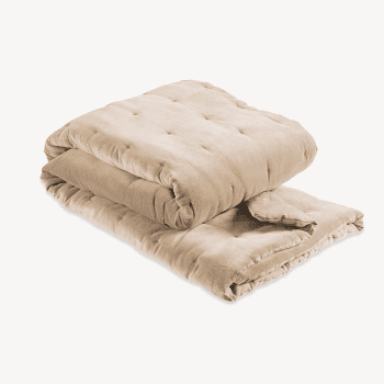 Image showing the Jaipur Bedspread, 220 x 200cm, Hazelnut product.