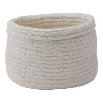 Image showing the Rena Storage basket, L24 x W18 x H16cm, Ivory product.