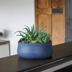 Image showing the Kew Temperate House Handthrown Statement Bowl, D30cm, Azurite product.