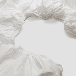 Image showing the Washed Cotton Percale King Size Fitted Sheet, White product.