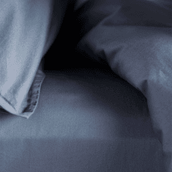 Image showing the Super Soft Cotton Fitted Sheet, Super King, French Blue product.