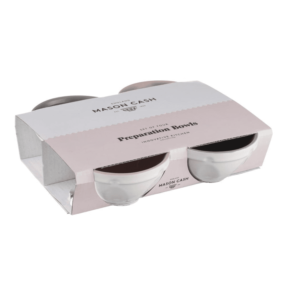 Innovative Kitchen Set of 4 mini food prep bowls, 20cm, Cream