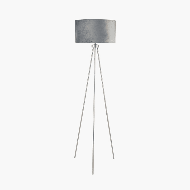 Houston Tripod Floor Lamp, H159cm, Silver