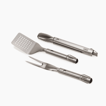 Image showing the GrillOut 3 Piece BBQ Set, Stainless Steel product.