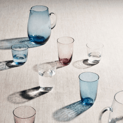 Image showing the Hammered Mouth Blown Tall Tumbler, H13.5cm, Clear product.