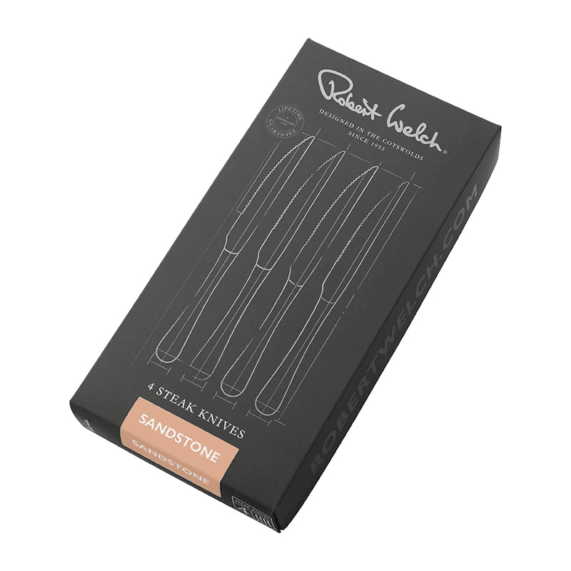 Sandstone 4 Piece Steak Knife Set, Stainless Steel