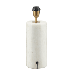 Image showing the Kiorini Table Lamp Base, H35cm, White Marble product.