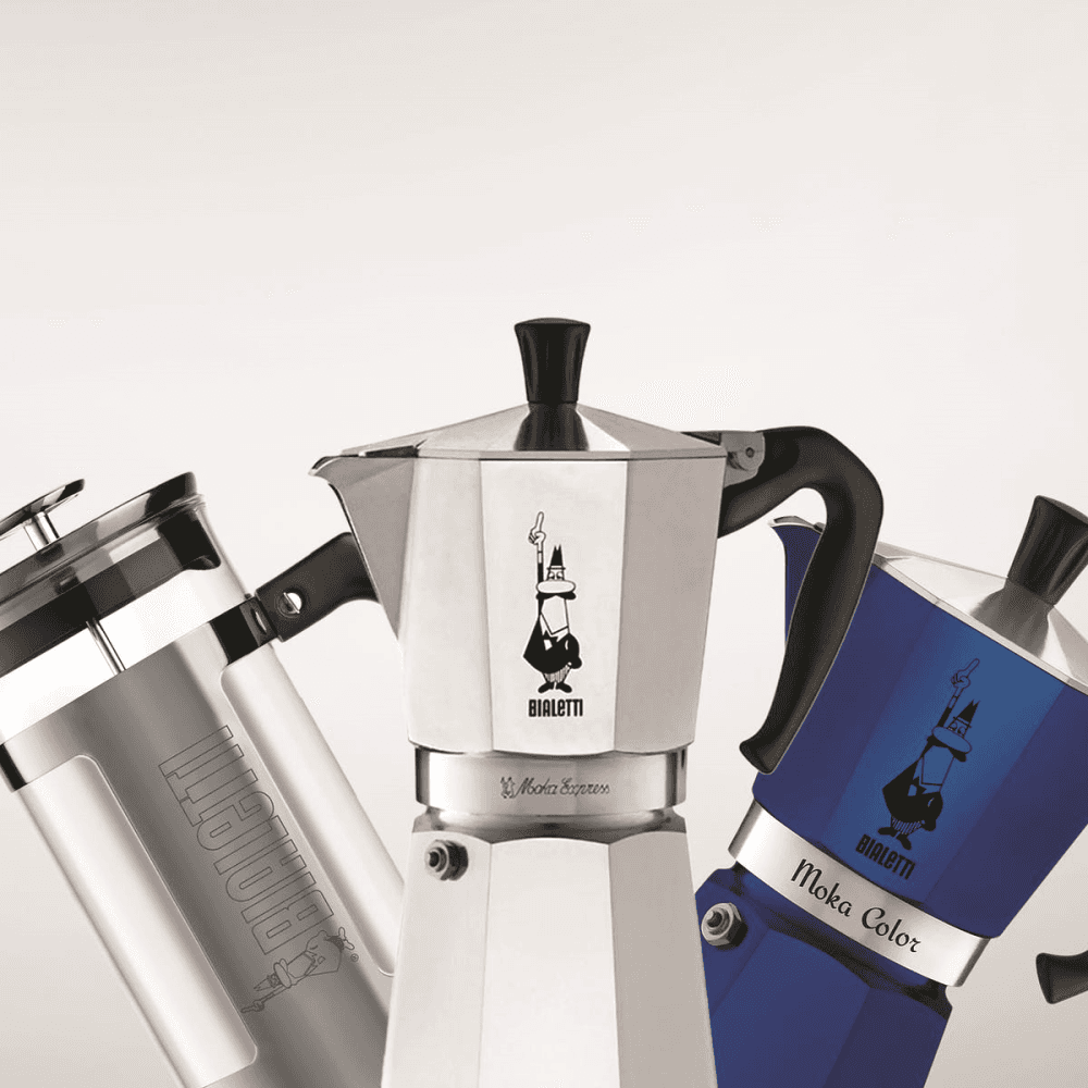 Moka Express Aluminium stovetop coffee maker, 12 cup, Silver