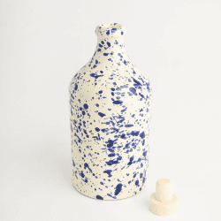 Image showing the Splatter Ceramic Bottle, 750ml, Blueberry product.
