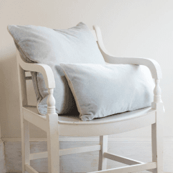 Image showing the Misi Velvet Cushion, 30 x 50cm, Mineral product.