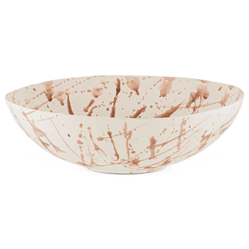 Image showing the Canela Splatter Serving Bowl, D30cm, Dusty Terracotta product.