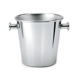 Image showing the Ettore Sottsass Wine and Champagne cooler, H23 x D20cm - 0.7 litre, Stainless Steel product.
