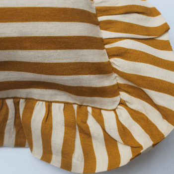 Image showing the Candy Stripe Cushion Cover, 45 x 45 cm, Ochre product.