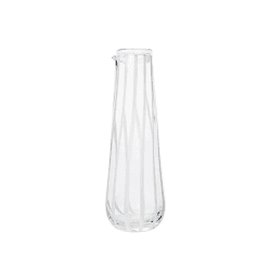 Image showing the Stripe Jug, 800ml, Clear & White product.