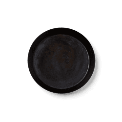 Image showing the Black Iron Round Dish, 12", Black product.