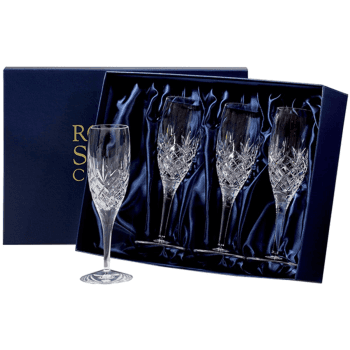 Image showing the Edinburgh Set of 4 champagne flutes (new shape), 21.8cm / 18cl, Crystal product.