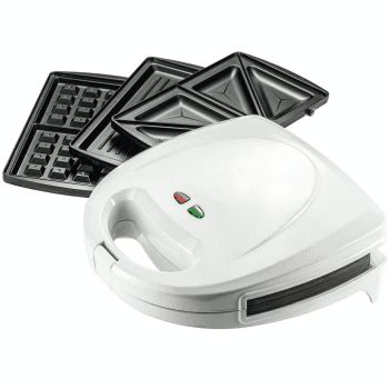 Image showing the Sandwich, Grill & Waffle Maker, White product.
