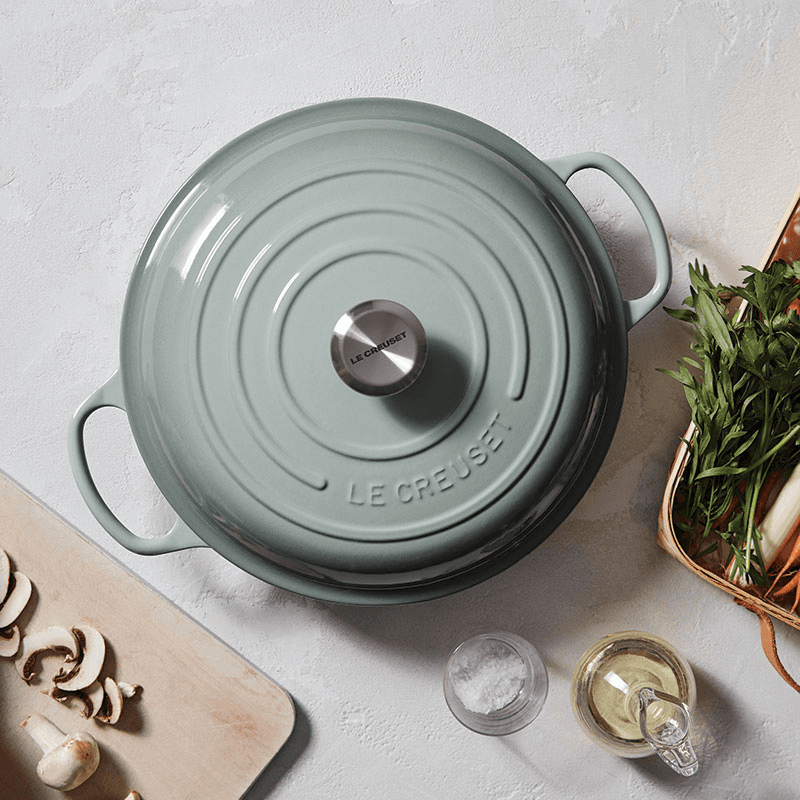 Cast Iron Shallow Casserole, 30cm, Sea Salt