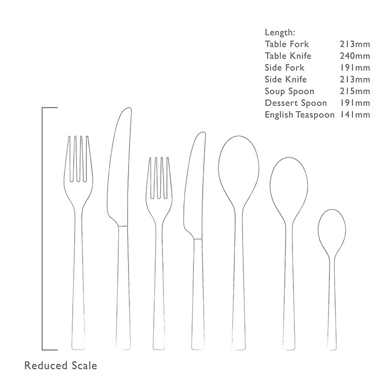 Blockley 56 Piece Cutlery Set, Stainless Steel