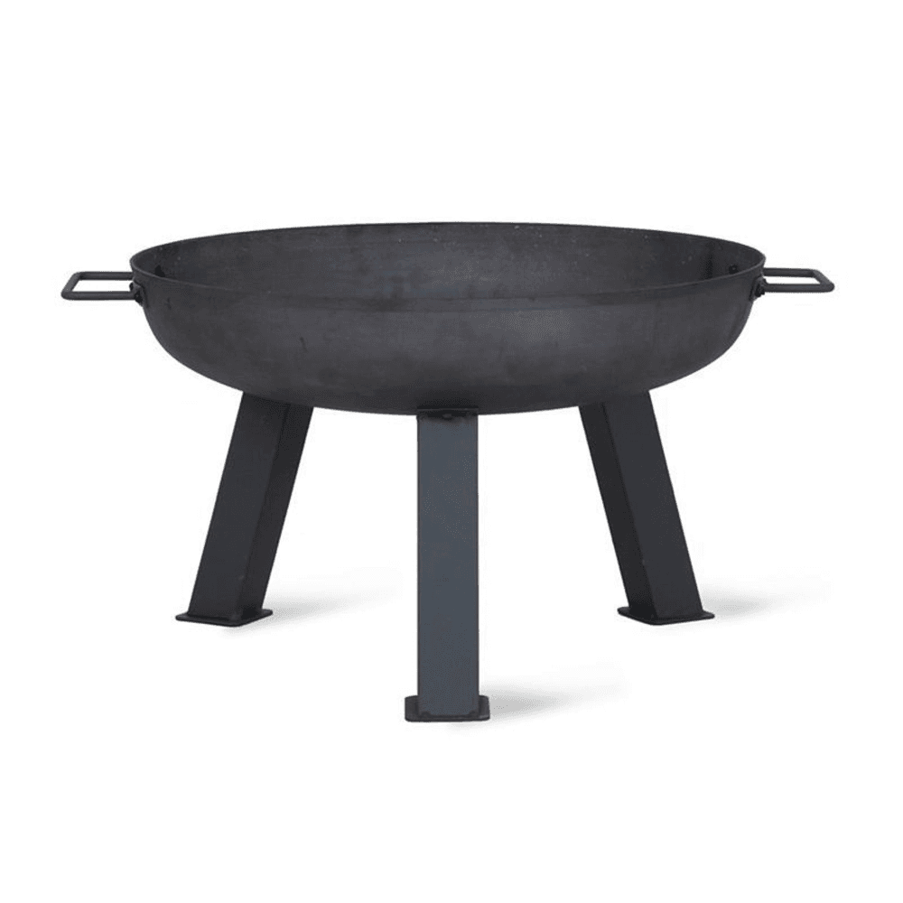 Foscot Medium fire pit, H37 x W75 x D75cm, Black