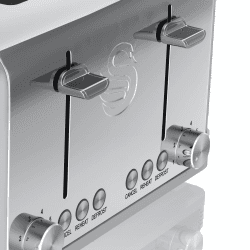 Image showing the Retro 4-Slice Toaster, Grey product.