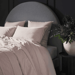 Image showing the Luxe Cotton King Size Duvet Cover, Rose product.
