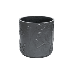 Image showing the Kew Eclectic Orangery Stoneware Meadow Planter, D18cm, Blue product.