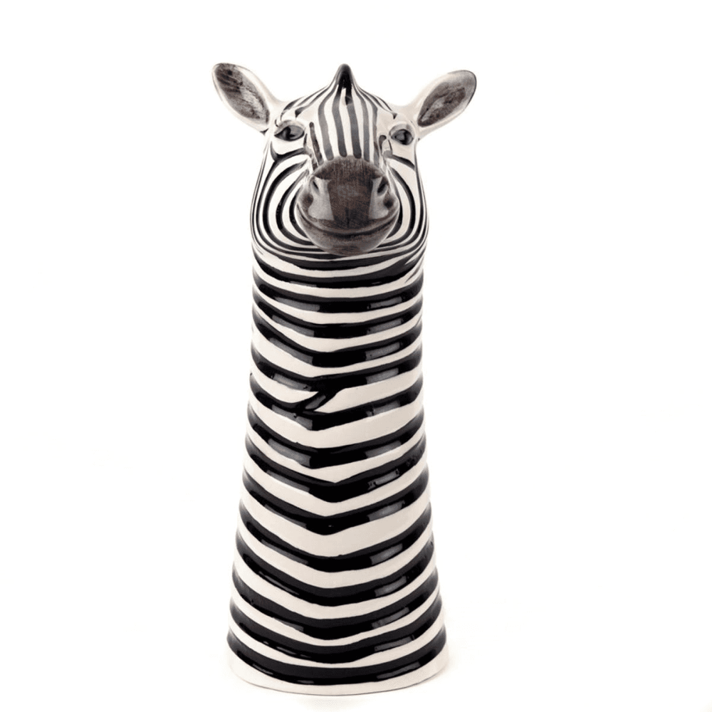 Zebra Large Flower Vase, L12.5 x D19 x H26.5cm