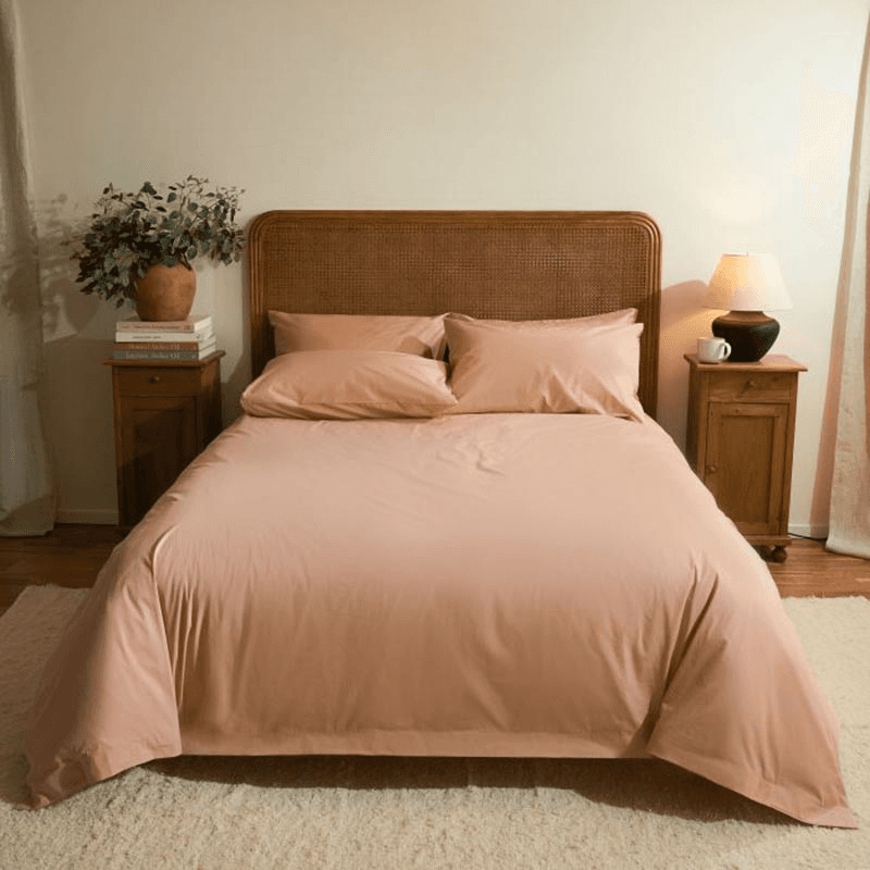 The Original 300 Thread Count Duvet Cover, Double, Clay Pink