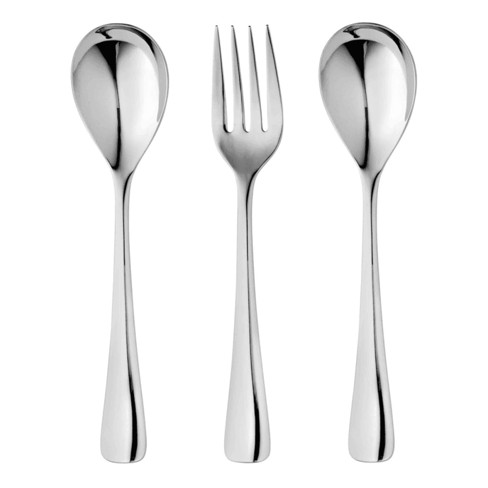 Malvern 3 Piece Serving Set, Stainless Steel