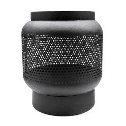 Image showing the Outdoor Buttermere Tall Basket Fire Pit, W45cm, Black product.